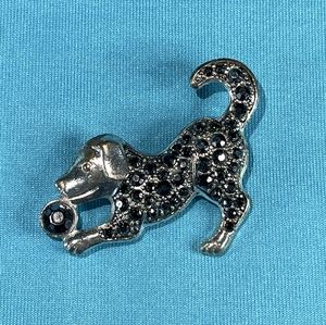 Sparkly Dog Brooch